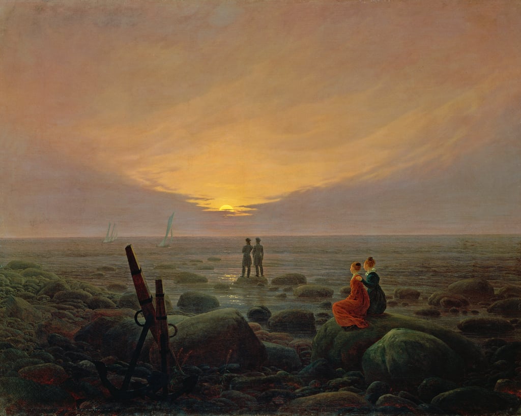Mondaufgang über dem Meer von Caspar David Friedrich